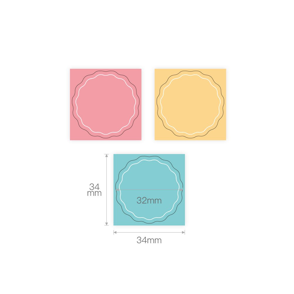 Niimbot Label roll - Candy, pyöreä 34 x 34 mm, 200 kpl (2 rullaa) - LabelMate