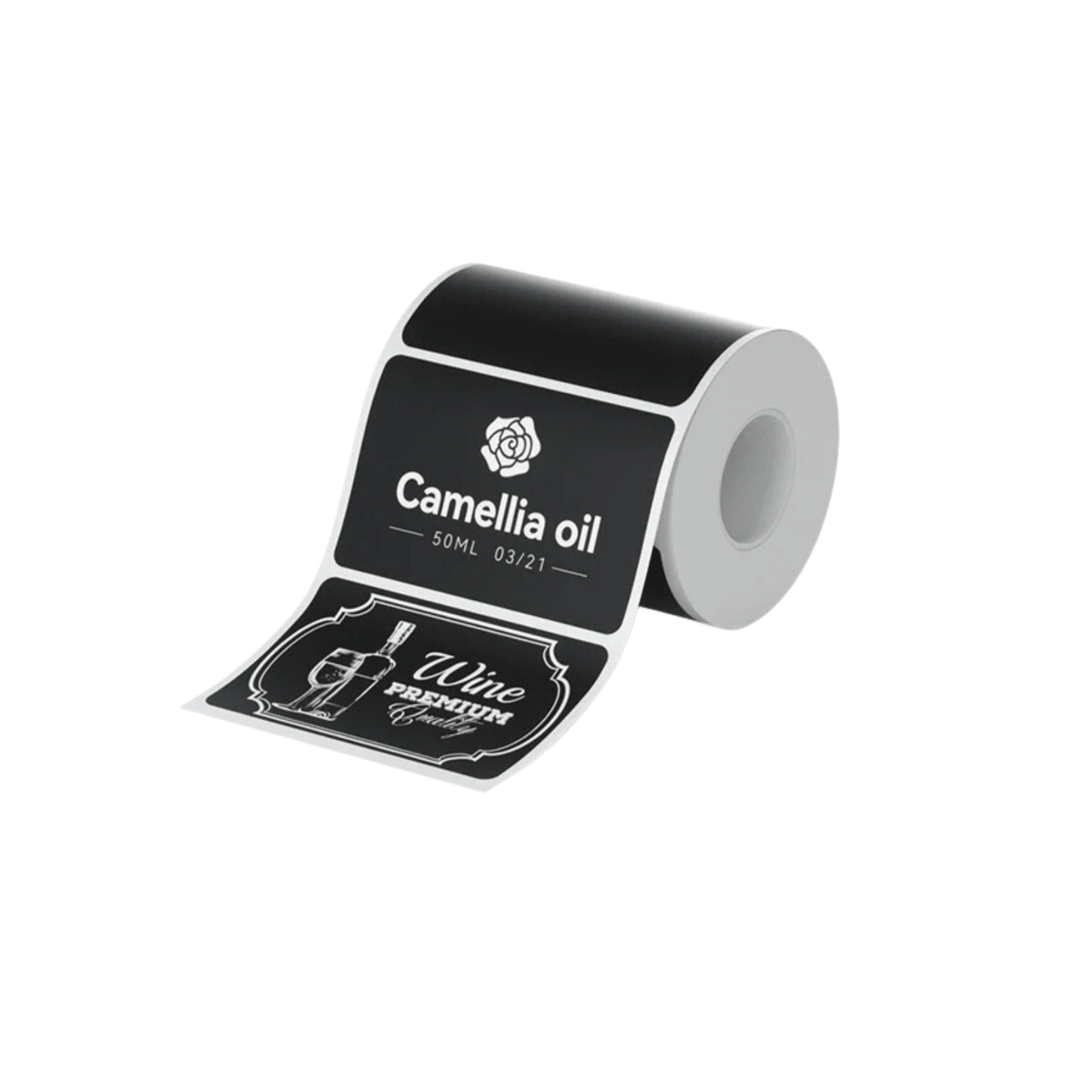 Niimbot etikettirulla - Mattamusta 50 x 90 mm, 80 kpl (M-sarja) - LabelMate