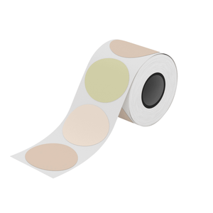 Luonnolliset pyöreät etiketit - 50 x 50 mm (145 kpl)